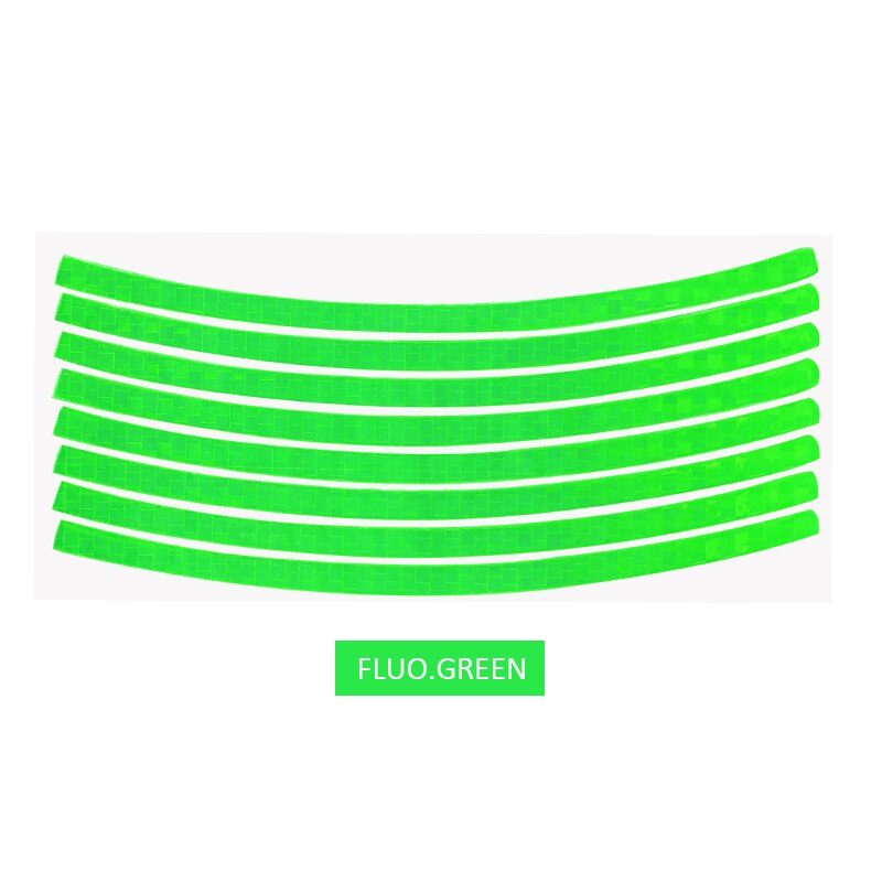 VOOFENG High Intensity Reflective Sticker for Bicycle Wheel Sticker Road Safety Self-Adhesive Backing: Fluo.Green