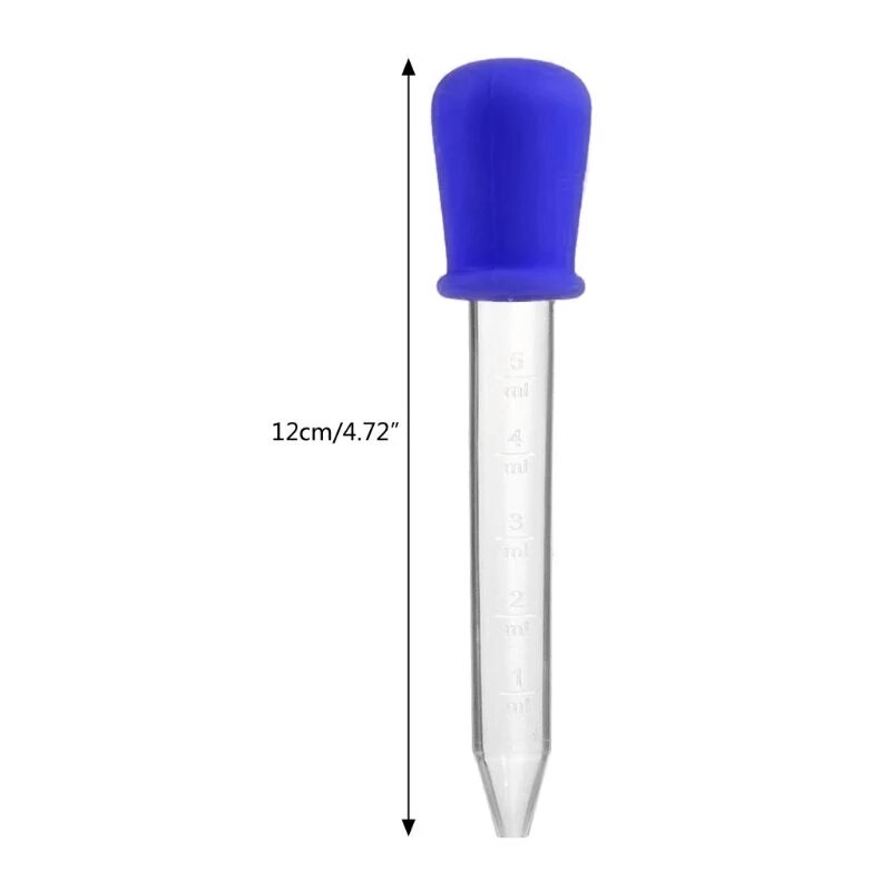 6/7/8/10 st baby dropper medicin matare barn medicin enhet silikon pipett flytande mat dropper spädbarn redskap 5ml: 1 st