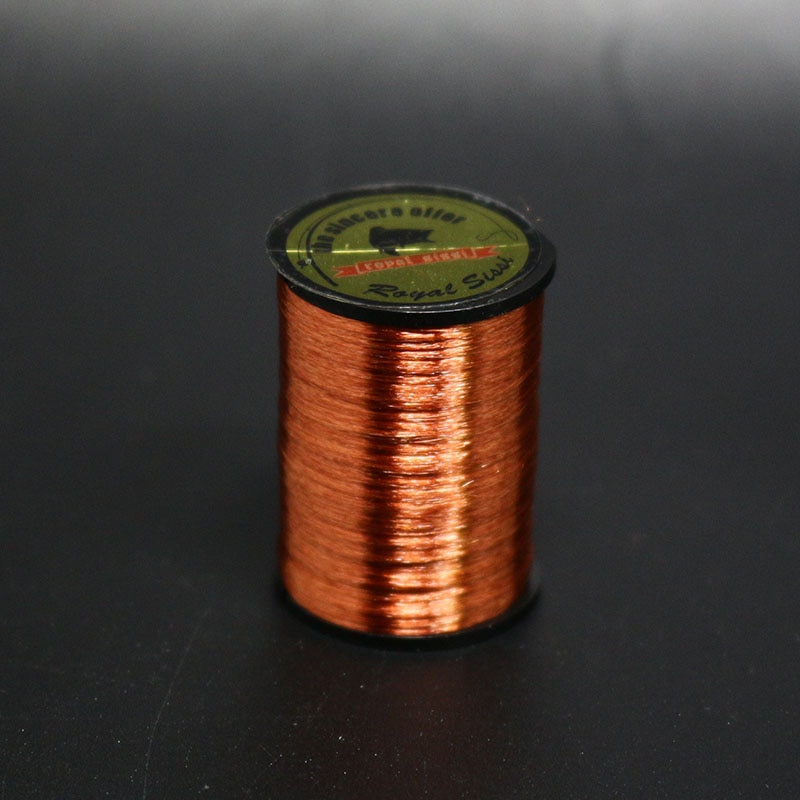 Royal Sissi-Hilo de neón para atar moscas, 10 colores opcionales, hilo para atar moscas resaltadas 300D, material para atar patrones de salmón y lubina: brown