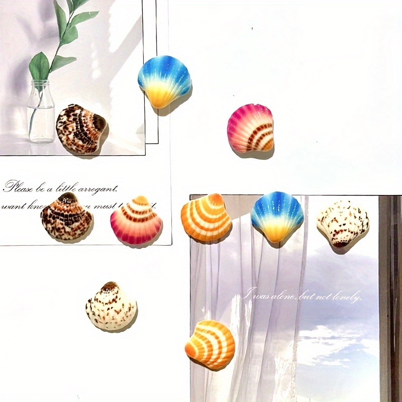 5 stuks, schattige schelp koelkastmagneten, kust schelp koelkastmagneten, sterke decoratieve magnetische stickers voor keuken