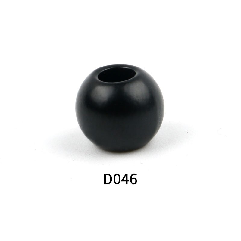 10mm Sphere Pearl Ball Cord Stoppers Rope Ends Buckle Lid Lock Toggle End Clip Clothes Bag Sportswear Shoelace Rope Accessories: Matt Black