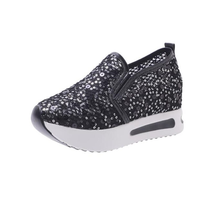 Zapatos deportivos con cuña oculta para mujer, zapatillas de suela gruesa que aumentan la altura, con plataforma tonificadora, zapatos de salto