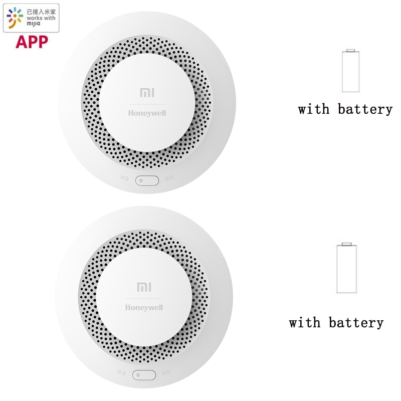 Xiaomi – détecteur de fumée 2 Honeywell, avec batterie, capteur alarme incendie, alarme sonore et visuelle, passerelle Bluetooth, application pour maison intelligente