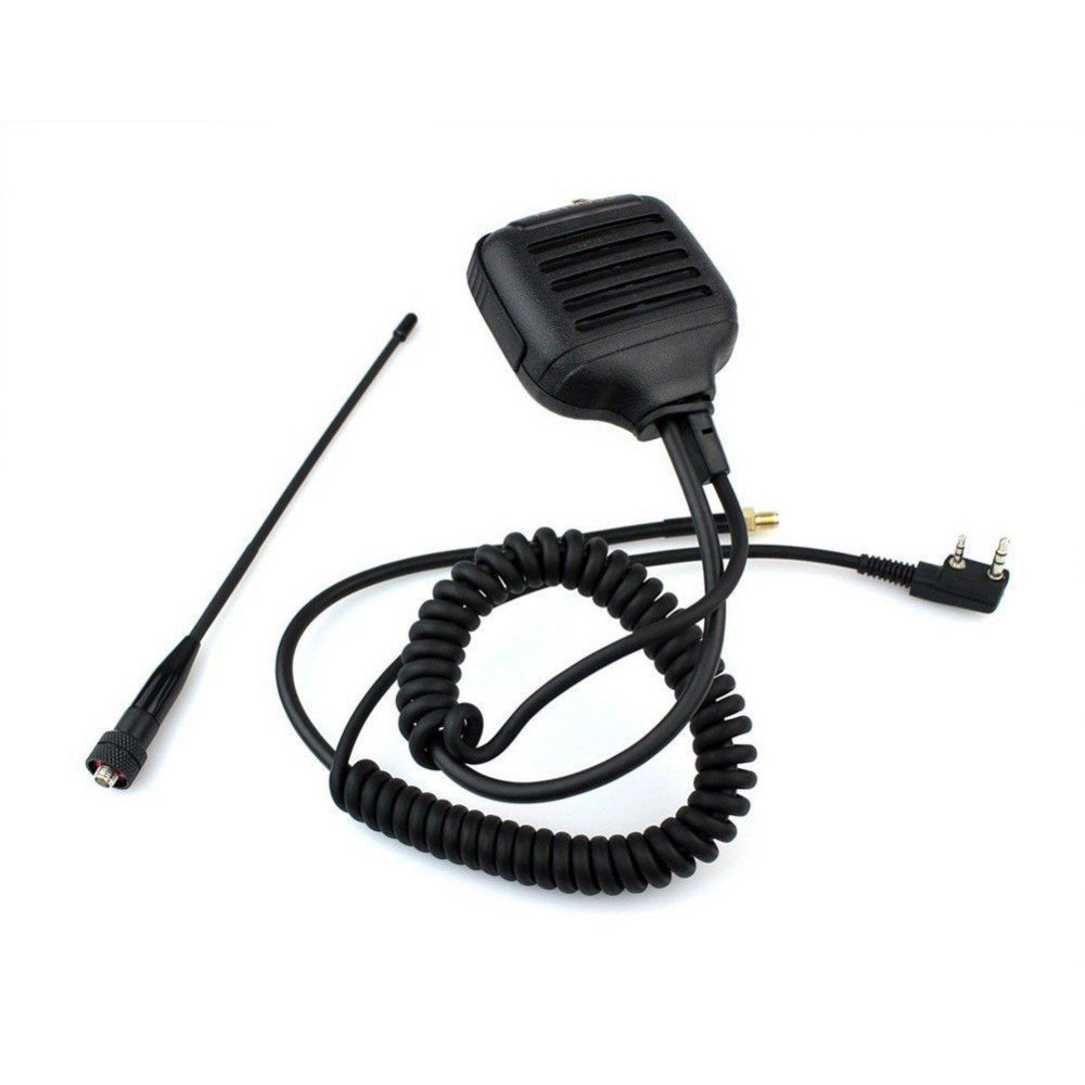 Altavoz de Radio bidireccional UHF VHF, micrófono con antena de conector SMA, altavoces de radio, altavoces de radio portátiles