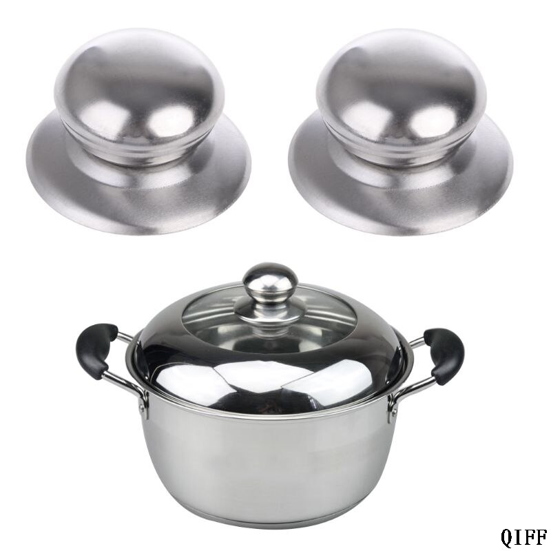 Keuken Tool Cookware Metalen Pan Pot Glazen Deksel Deksel Slingerknop Knop Handgreep Mar28