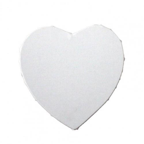1pc blanco en blanco cuadros artísticos en forma de corazón estirada enmarcado lienzo de artista para aceite pintura acrílico pintura, acuarelas pinturas al óleo de: 30cm