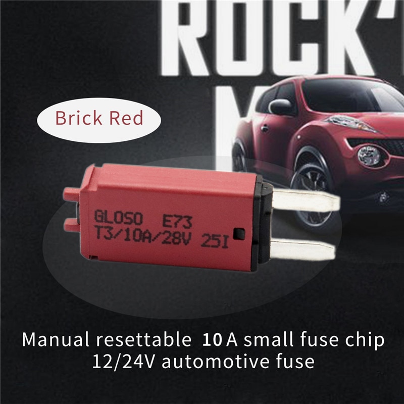 resettable fuse Manually resettable 10A mini fuses 12/24V automotive fuses Motorcycle boat micro fuse Car accessories