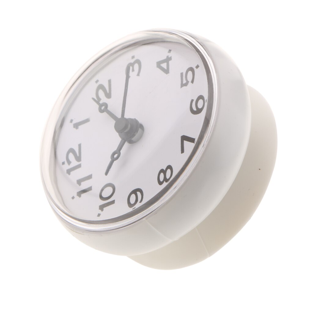 Waterproof wall clock bathroom bathroom clock time clock with suction cup