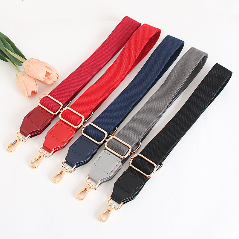 Effen kleur tasriem canvas damestas schouderriem accessoires enkele schouder diagonale overspanning lange schouderriem