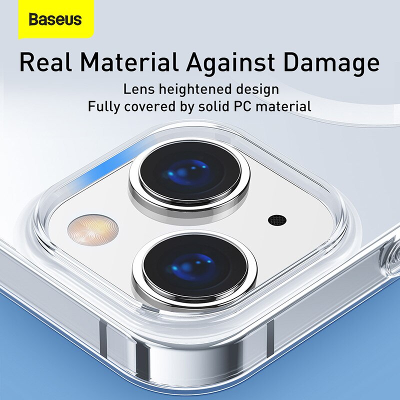 Baseus Magnetische Telefoon Case Voor Iphone 13 12 Pro Max Ondersteuning Draadloze Opladen Back Case Transparant Bescherm Cover Voor IPhone2021