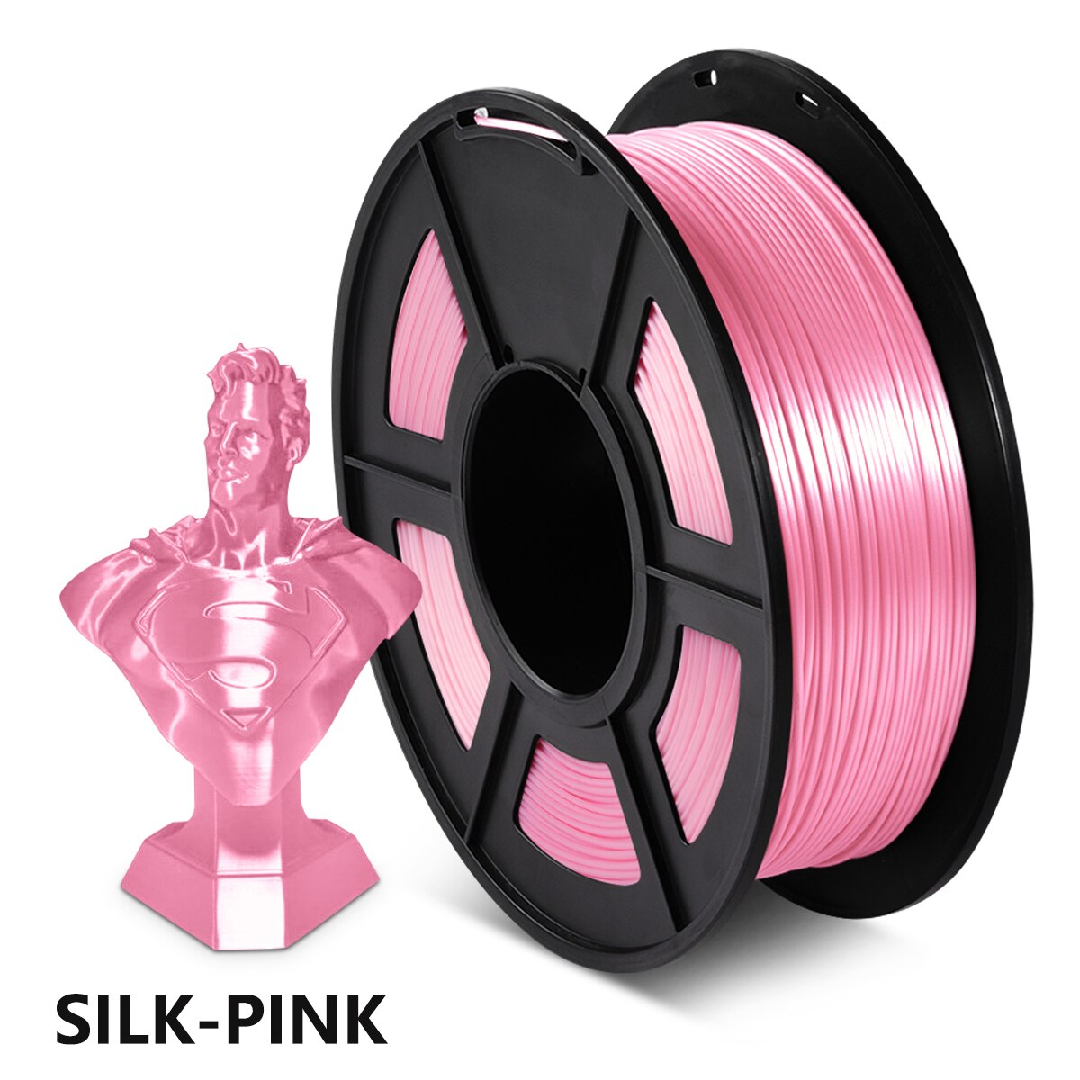 3D Printer Filament DIY SILK Filament Yellow SILK 1kg 2.2 lbs 1.75mm per roll for 3D printing Refills: SILK PINK