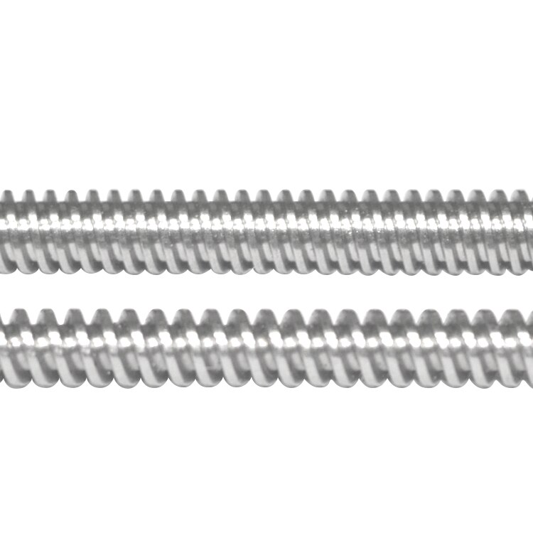 T4 4mm 100mm 150mm length picth 1mm lead 304 stainless steel trapezoidal screw with nut 1set