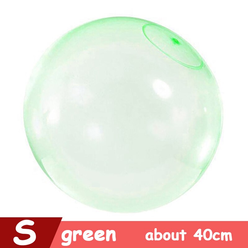 XL L M S Inflatable Soft Water FilIed Bubble Ball Blow up Summer Outdoor Fun Games For Party Pool Bath Ballon Toys Playball: S Green about 40cm