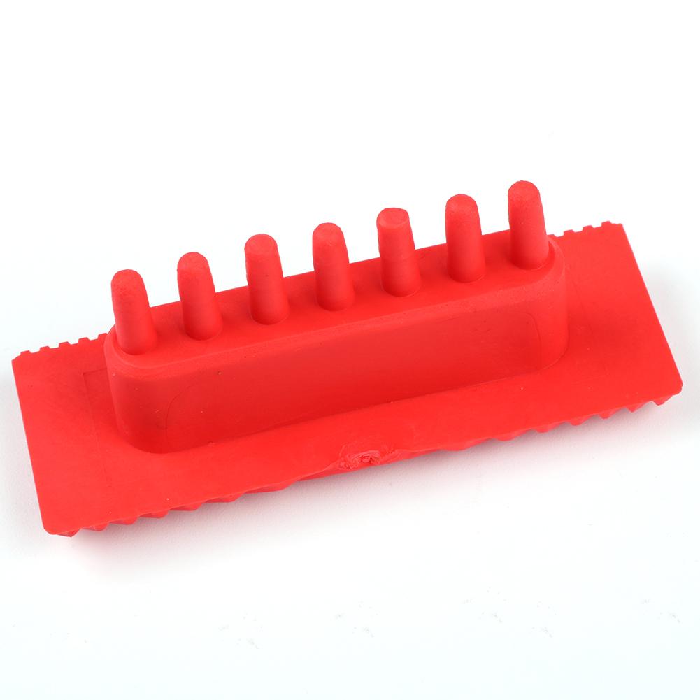 2pcs Rubber Red Cylinder Wood Grain Graining Wall Ceiling Paint DIY Painting Tools Rubber Paint Roller Brush Home Decoration