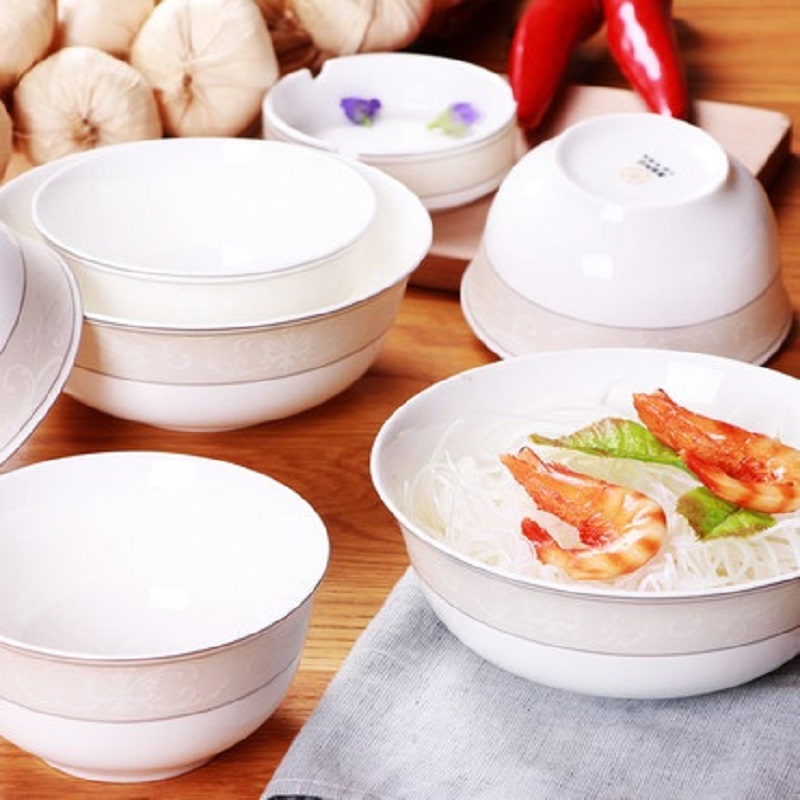 Guci koreaans botporselein reliëf bloemen servies keramiek eenvoudige borden kom schotel lepel visgerechten