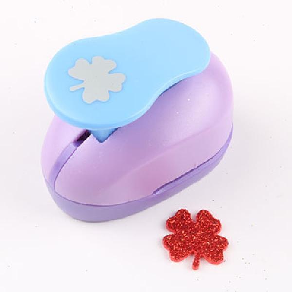 Large Scrapbooking Paper Craft Punch Kids Diary Decorate DIY Cutter Kawaii School Hole Punchers for Handicrafts Drilling Machine: Four Leaf Clover