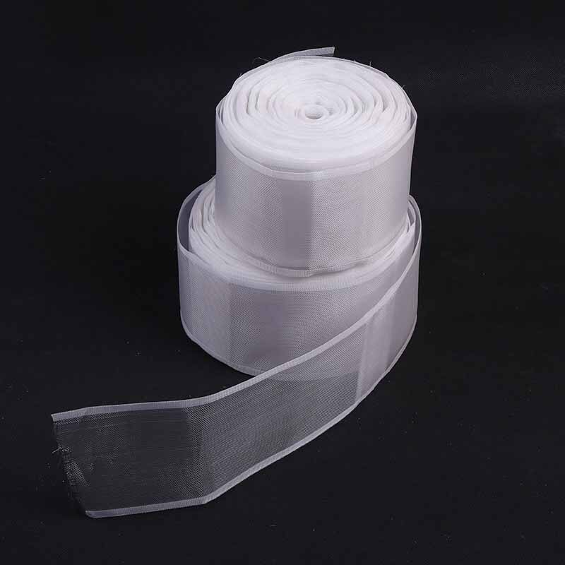Accesorios de cinta transparente para cortinas, cinta de nailon para barra de inserción, gancho de correa de cortina blanco transparente, CP-JD152 #40