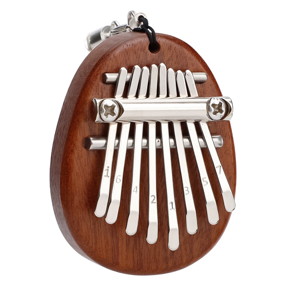 Mini Piano de pulgar de 8 teclas, instrumento Musical de Marimba, dedo de África, colgante,: Otro