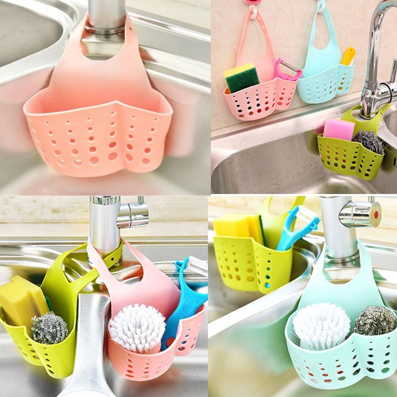 Keuken Spons Houder Aftappen Rack Gootsteen Sponsbakje Badkamer Opslag Plank Gootsteen Houder Afvoer Mand 10