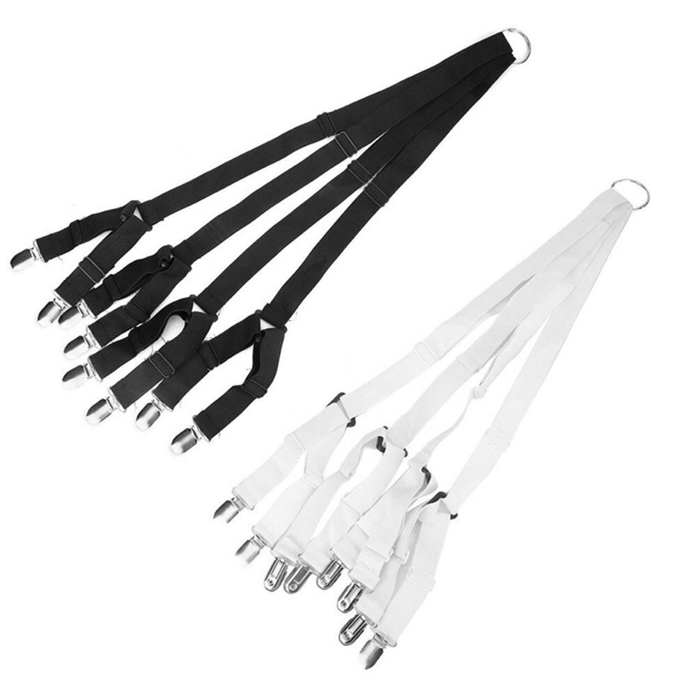 6-Sides Bed Sheet Clips Strong Grippers Fasteners Elastic For Sheet Holders Mattress Clips Straps Adjustable Clamps For Sheets