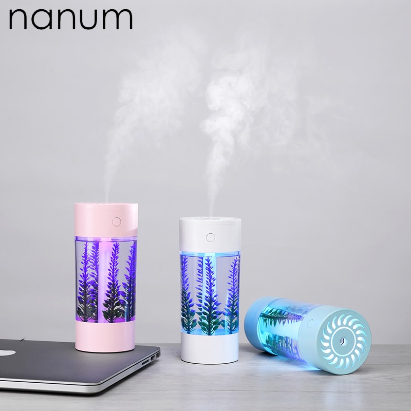 3 in 1 laventeli kostutin mini ultraääni auto sumutin led yövalo usb tuuletin eteerinen öljy aromi diffuusori ilmanraikastin