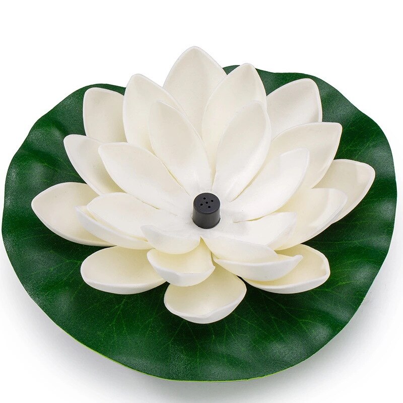 Solar Fountain lotus leaf flower floating landscaping outdoor water feature garden fountain pool water feature Pond Garden Decor