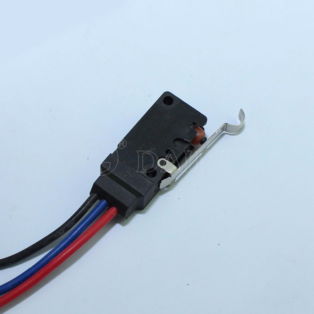 1Pcs Micro Limit Switch Waterproof Microswitch Momentary Type Coventional Lever 10A 125VAC/250VAC With 200MM Wire