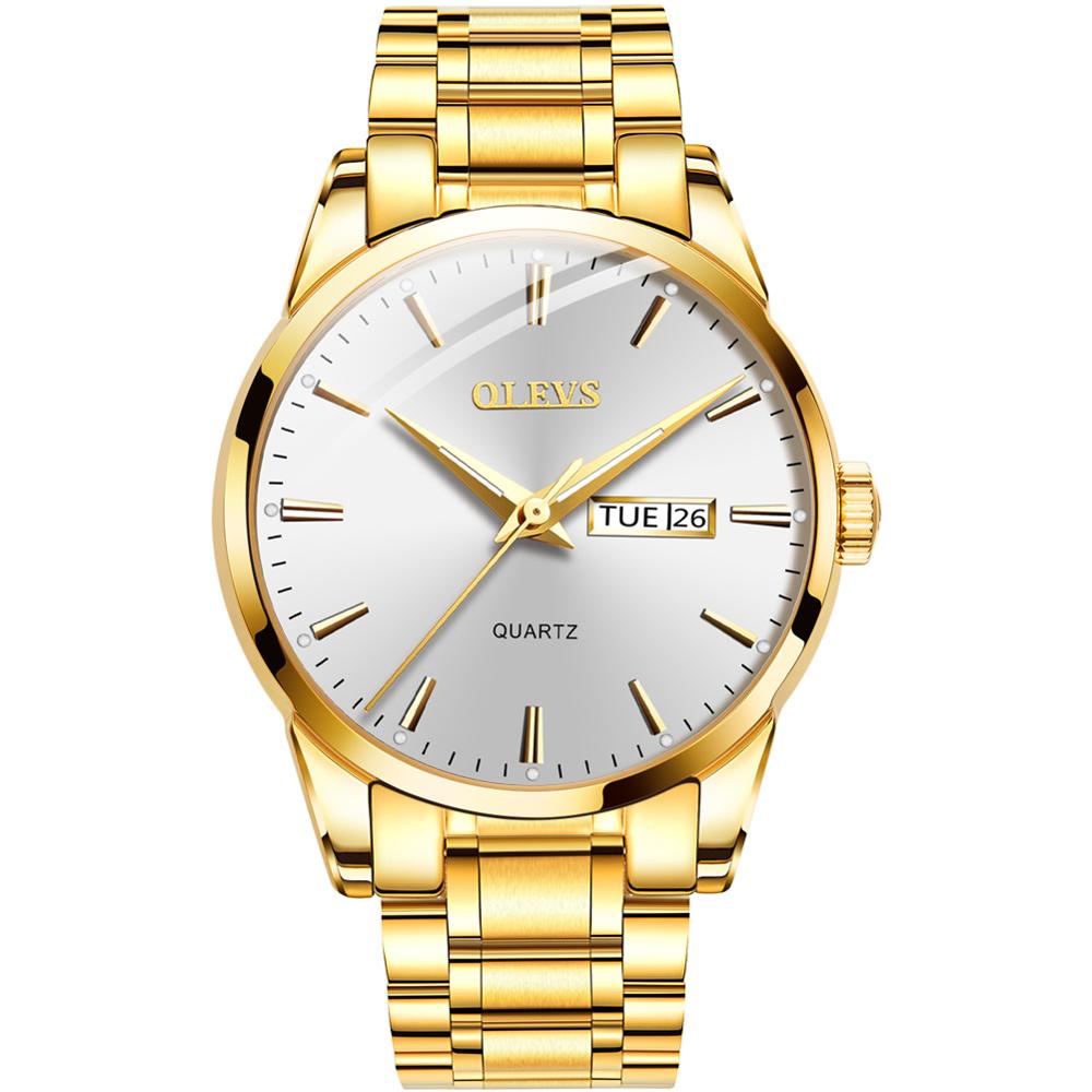 Heren Horloges Top Brand Luxe Mannen Horloge Luxe Horloge Heren Horloges Gouden Horloge Mannen Horloges Ice Out Horloge 18K Gouden Horloges Voor Mannen: Goud