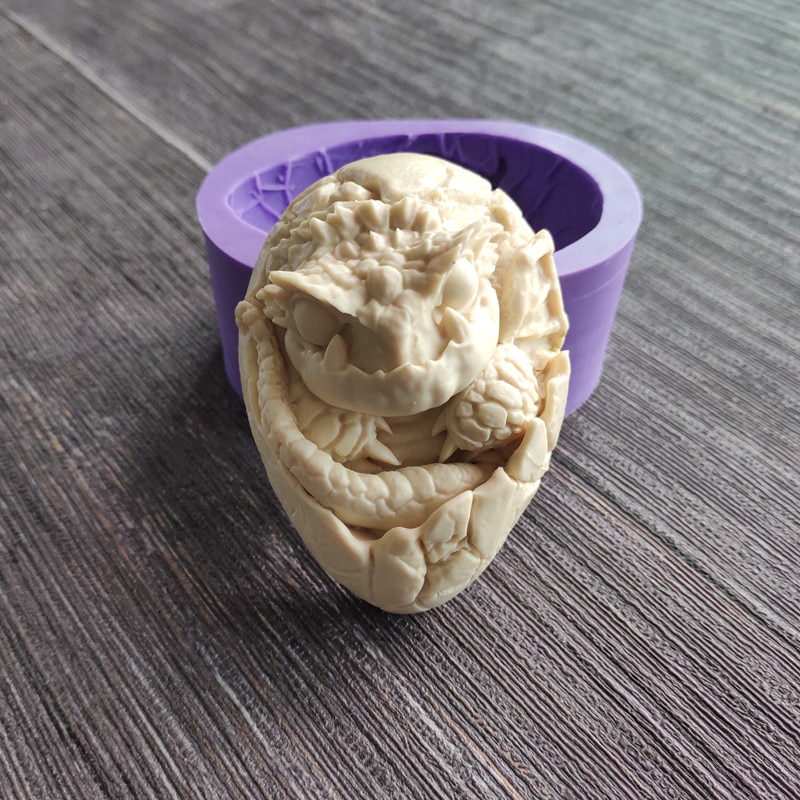 Baby Dragon Silicone Molds DIY Baby Party Cupcake Topper Fondant Cake Decorating Tools Polymer Clay Candy Chocolate Moulds15261