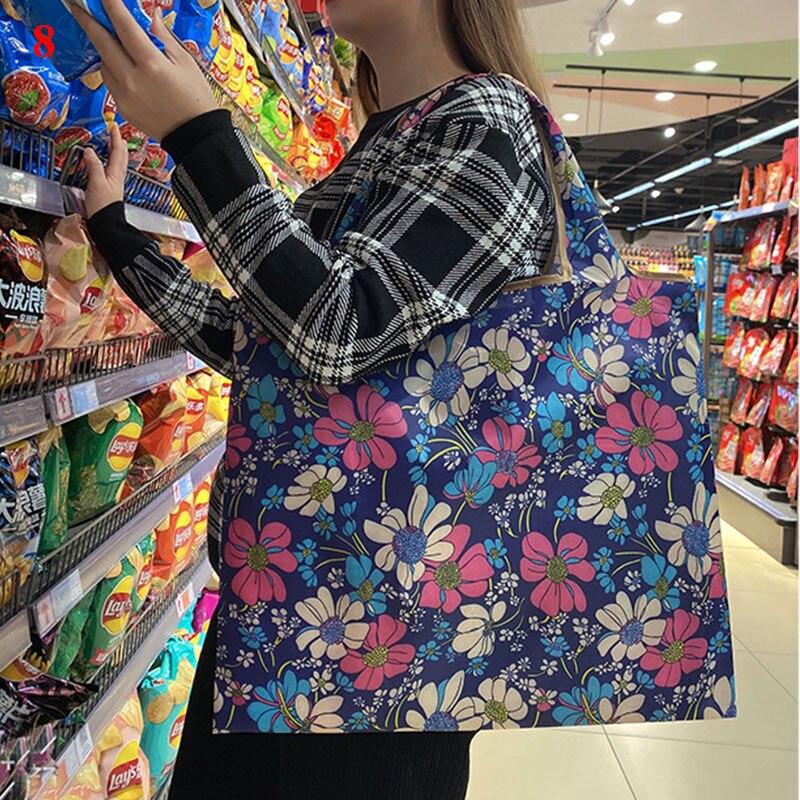 Dikke Opvouwbare Boodschappentas Opbergtas Grote Capaciteit Herbruikbare Boodschappentas Eco Vriendelijke Supermarkt Waterdichte Schoudertas 2022: 8