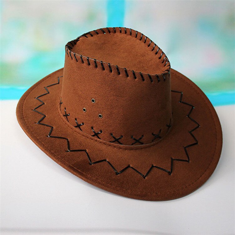 Western Cowboy Middle Eaves Hat Men Women Knight Visor Tourism Wide Brim Retro Cap Sty Delicate Windproof Hats H2D1