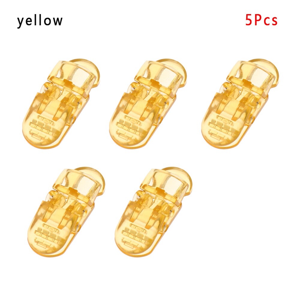 5 pièces durables Point perceuse pince accessoires ferme masques en plastique boucles de corde masques réglables stabilisateur Clips auvent pince bâche: Yellow