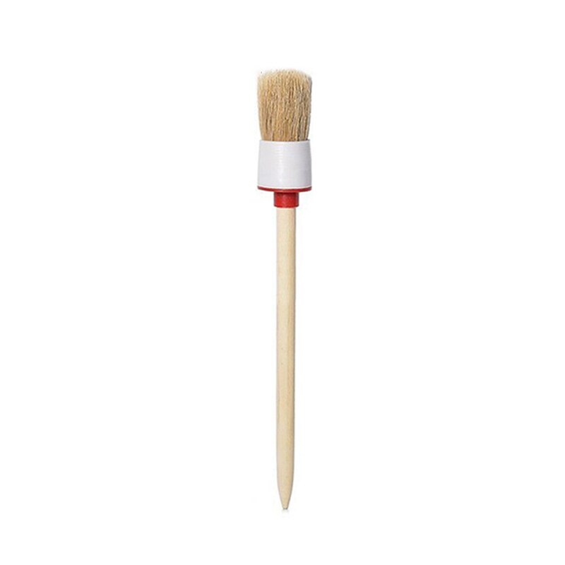 Cepillo de limpieza para motor de salida de aire acondicionado, cabezal redondo lavable, cepillo suave de madera, herramienta automática: NO8