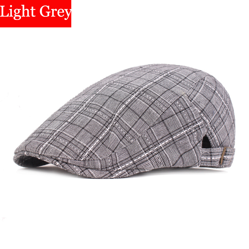 RoxCober Plaid vintage Berets cap for women men Cotton Flat Cap chapeau Newsboy Caps Ivy Cap Gatsby Hat peaky blinder hats 155