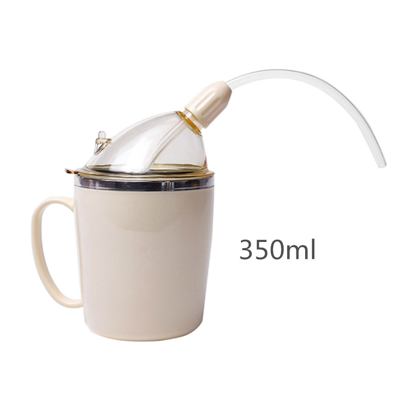 JayCreer Drinking Aids Convalescent Feeding Cup Drinking Cup With Straw For Disabled Patient Maternity Drink Water Porridge Soup: Default Title