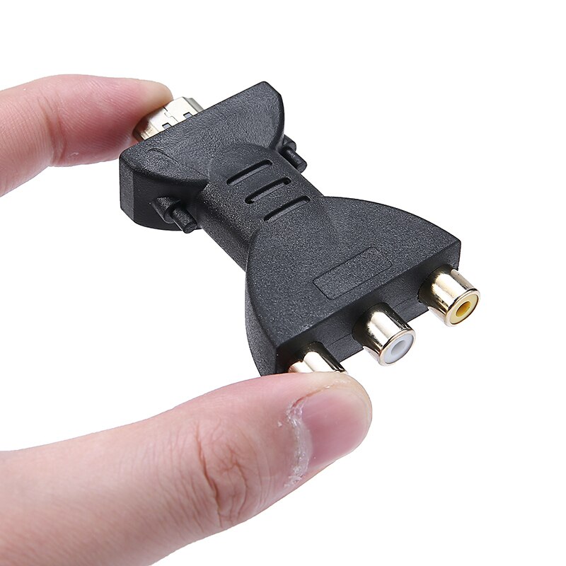 HDMI-compatible 1080P Male to 3 RCA Female Composite AV Audio Video Adapter Converter for HDTV DVD Projector