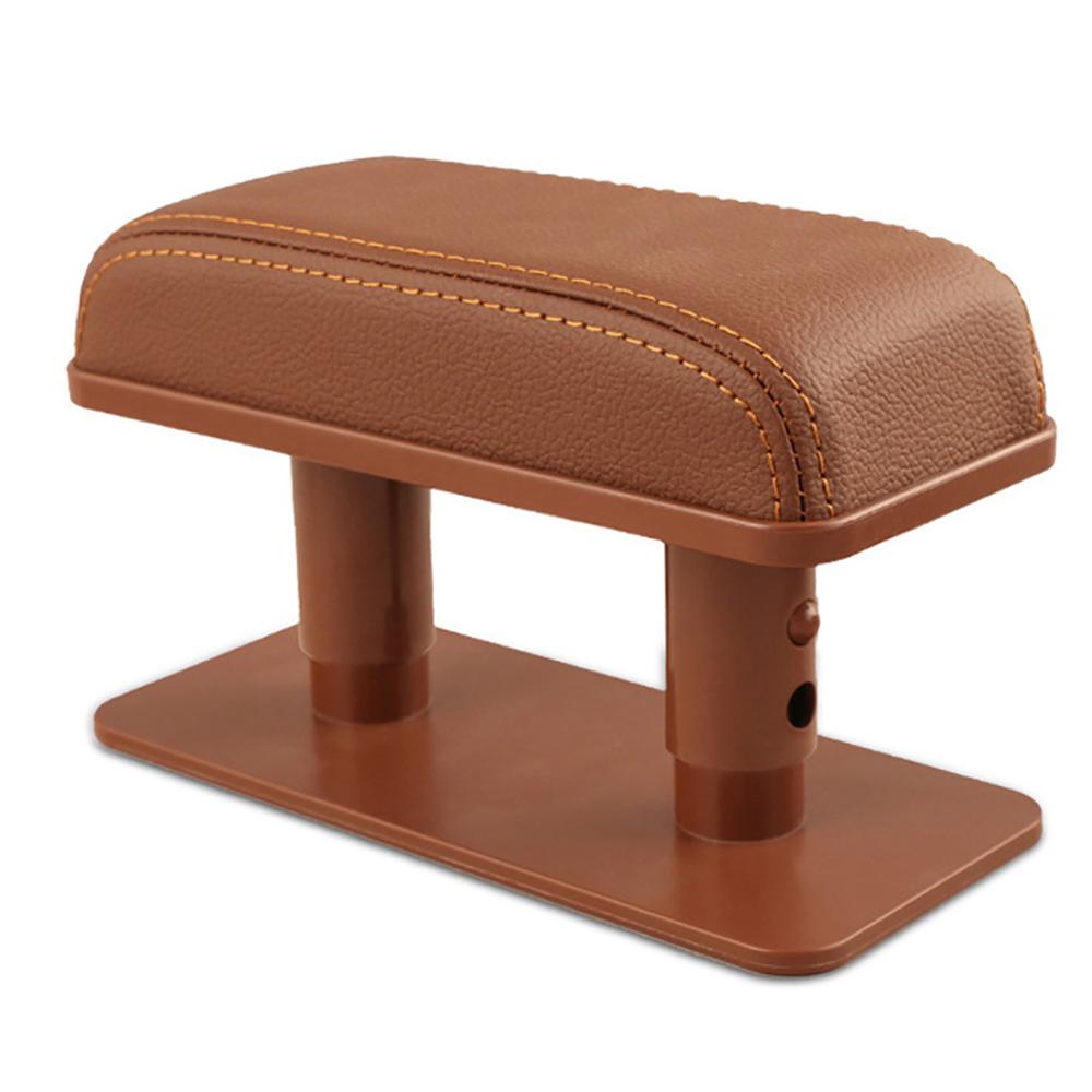 Accoudoir de voiture universel réglable, Support de coude gauche, coussin Anti-fatigue, soulage la Fatigue du bras du conducteur: Brown