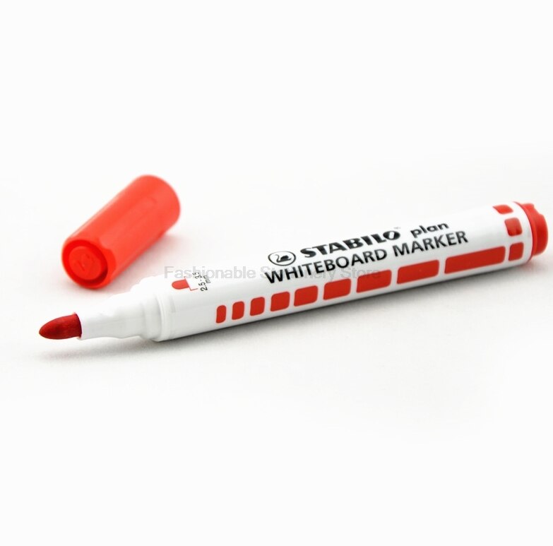 Rotulador de pizarra Stabilo 641, punta redonda, no tóxico, relleno repetido, no es fácil de secar, 2,5mm-3,5mm, 6 unids/lote