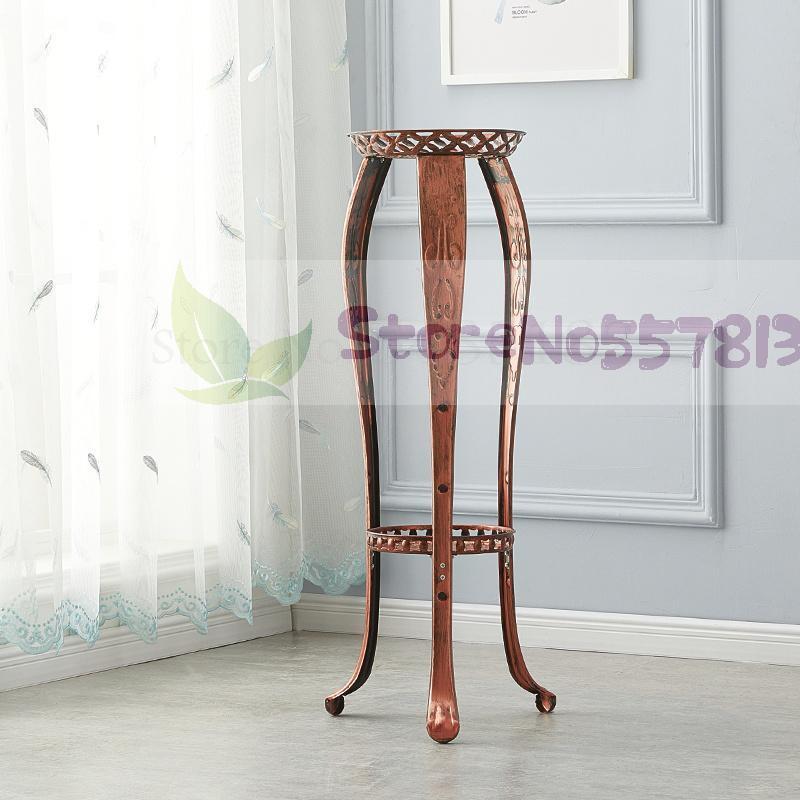 Flower rack rack home office living room balcony green dill wrought iron flower stand floor European bonsai flower stand: Height 102cm 5