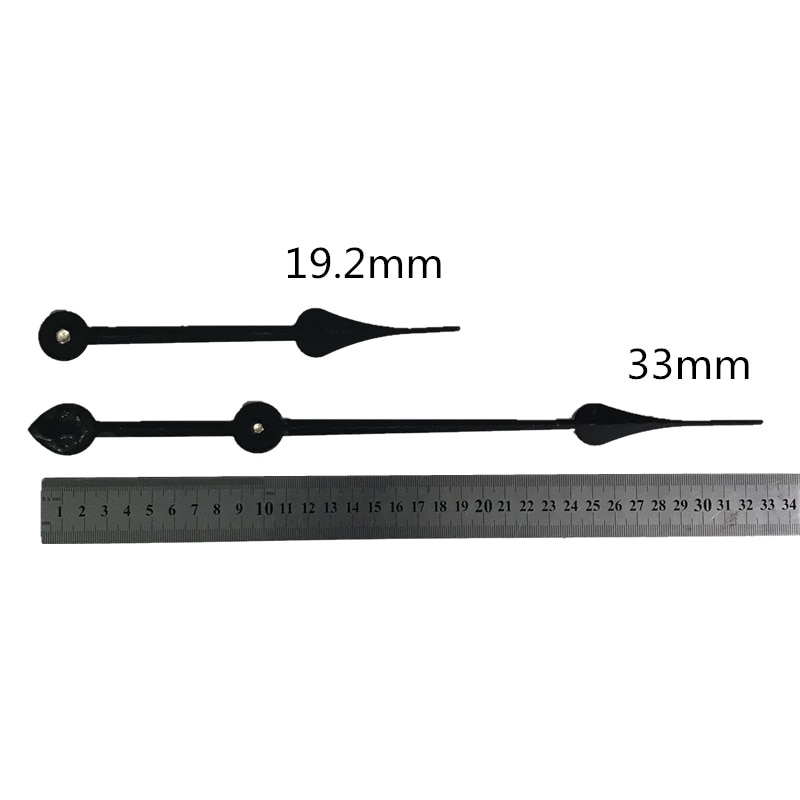 Stort ur lange visere hængende gør-det-selv kvarts ur lydløst 28mm vægur værk quartz reparation urværk ur mekanisme dele