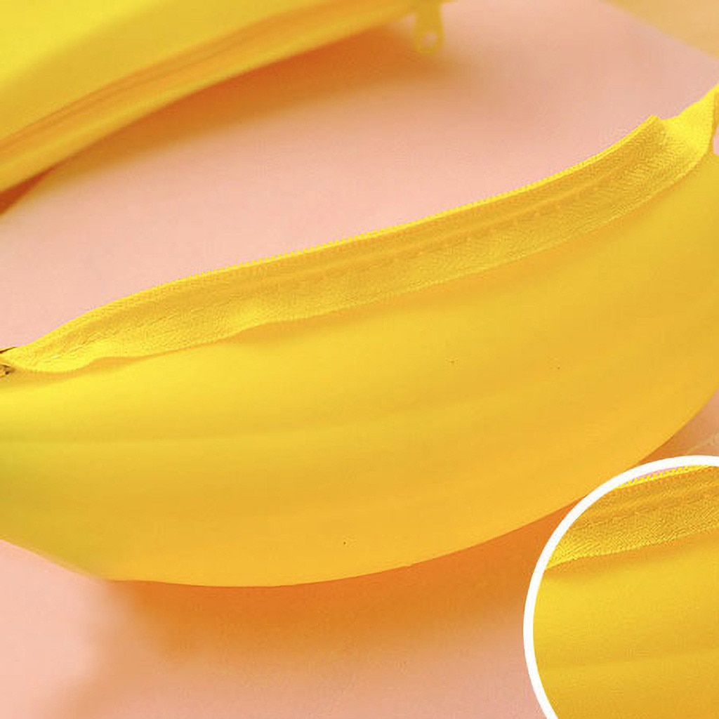 Nette Student Brieftasche frauen Wasserdichte Silikon Banana Form Hand Halten Geldbörse Cartoon Mädchen Brieftasche Mit Zipper # LR1
