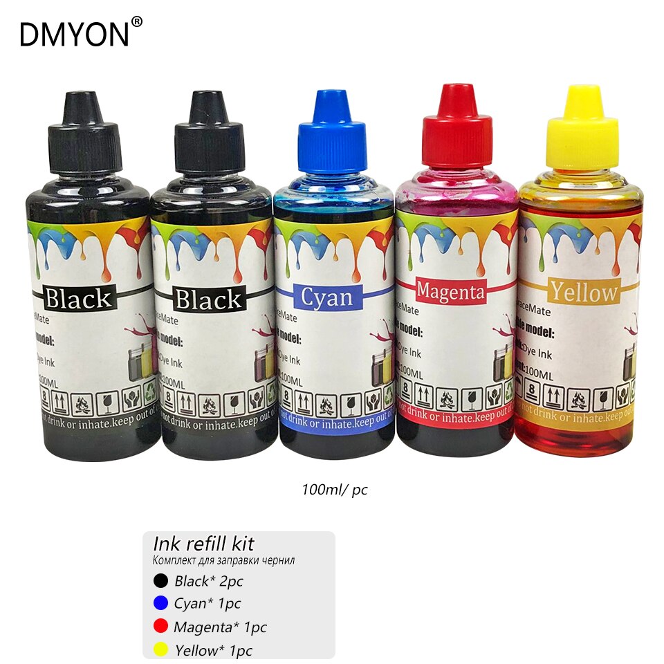 DMYON PGI550 CLI551 Ink Refill Kit Compatible for Canon PIXMA IP7250 MG5450 MG6350 MG7150 MG6450 MG5550 MX925 MX725 Printer