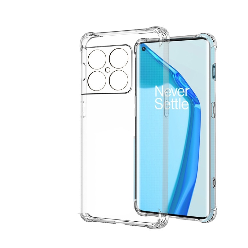 Voor Oneplus 10 Pro Case Slim Transparant Soft Tpu Clear Telefoon Cover Beschermende Funda: Transparent