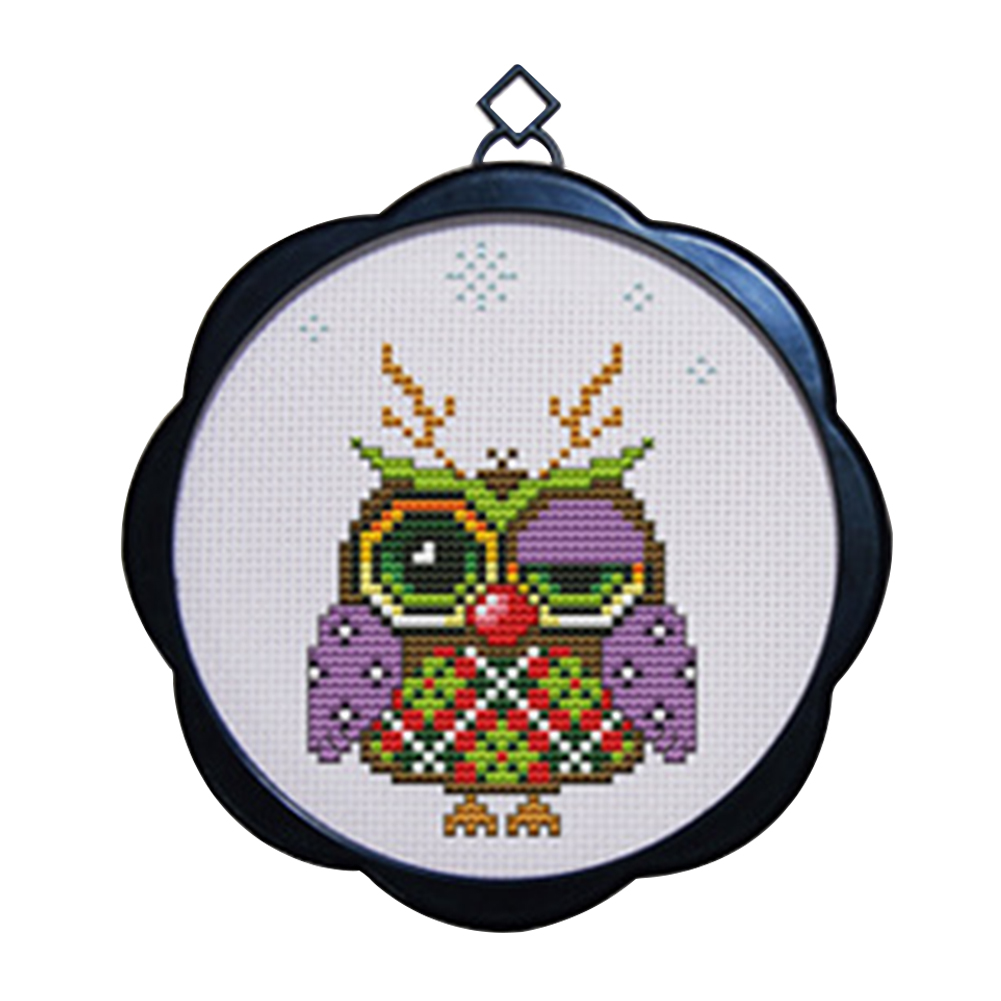 Trimits Grote kruissteekkits - Geteld borduurwerk voor volwassenen, beginners en kinderen, kerstcadeaus muurkunst (lijst niet inbegrepen), 11 stuks, strandhutten