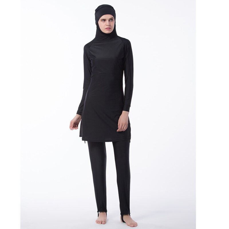 Costume Da Bagno Musulmano Full Cover 3 Pezzi - Burkini Con Hijab, Modesto - Foto 2