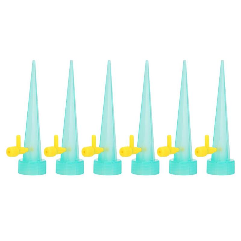 Système d'arrosage automatique d'irrigation par égouttement pic d'arrosage automatique pour plantes Kit d'irrigation par égouttement de bouteille de ménage d'intérieur de soin de fleur: 6 Light Green