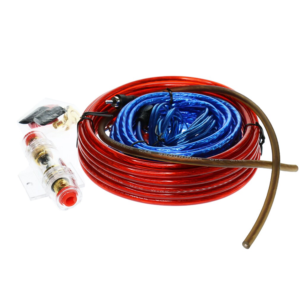 Auto Accessory Car Stereo Audio Amplifier Wiring Wire Kit W/ 60A Fuse