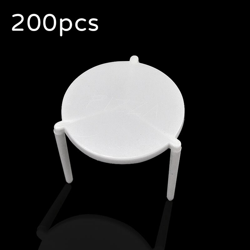 200Pcs Pizza Saver Stand White Plastic Tripod Stack Fixing Rack Pizza Holder Pizza Tools