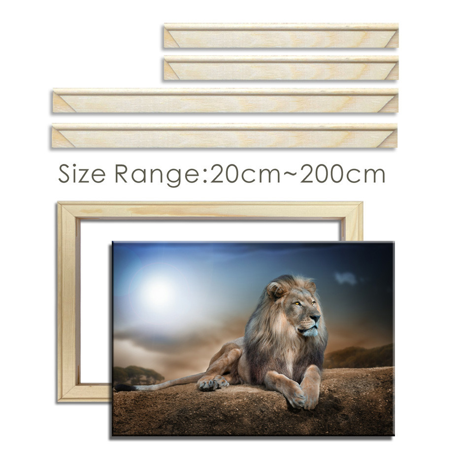 30X40 40X50 50X70 60X90 Canvas Frame Houten Frames Houten Foto Olieverf canvas Diamant Schilderij Frames Canvas Houten Muur