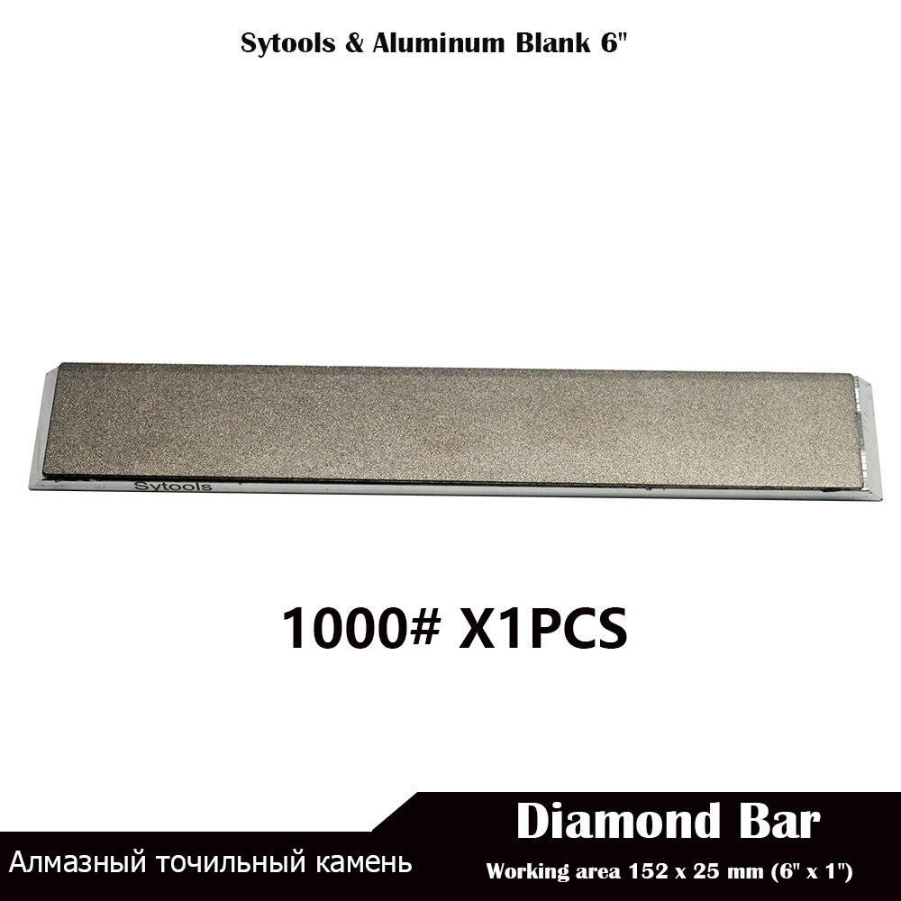 Juego de placa de aluminio para piedra de afilar, SET de piedra de afilar de 6 &quot;para Edge Pro, Hapstone, TSProf y Ruixin pro, 25 MM, 1 Uds.-6 uds.: 1pcs 1000 Grit